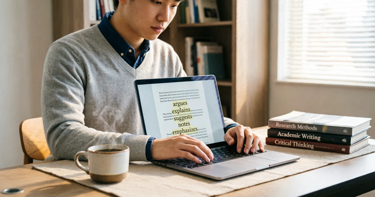 other ways to say the author states