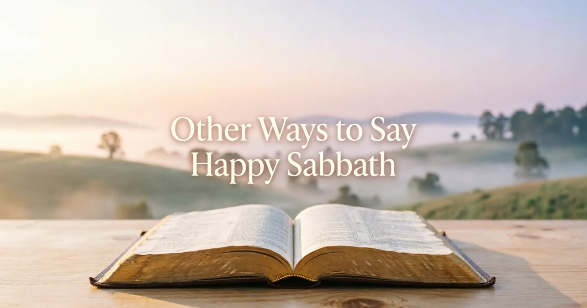 other ways to say happy sabbath