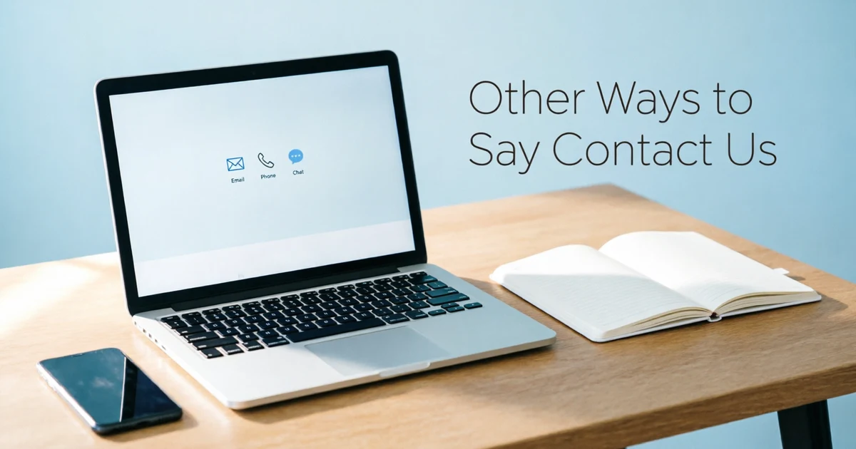 other ways to say contact us