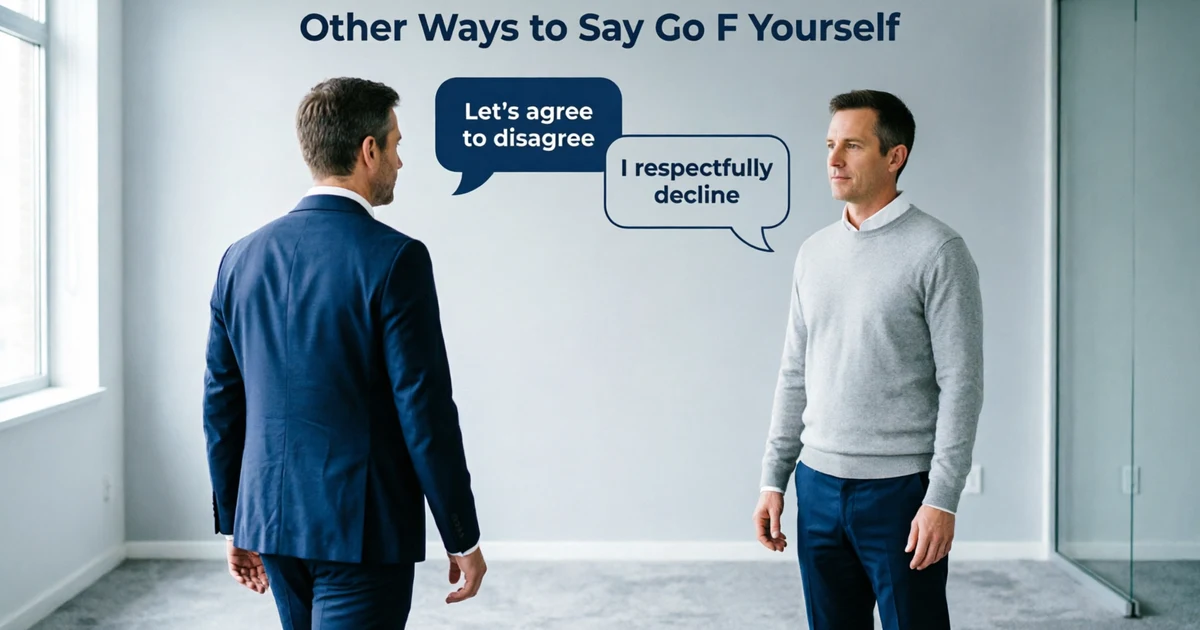 other ways to say go f yourself
